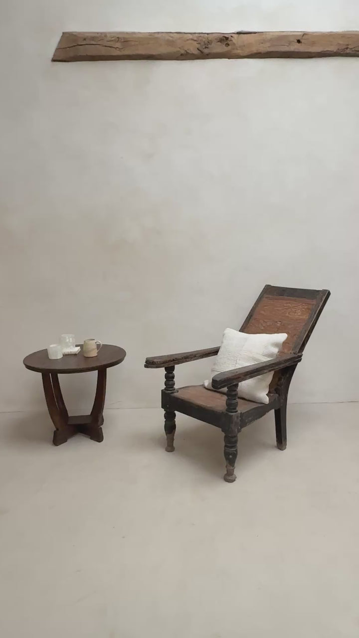 Antique Colonial Campaign Chair Charlie