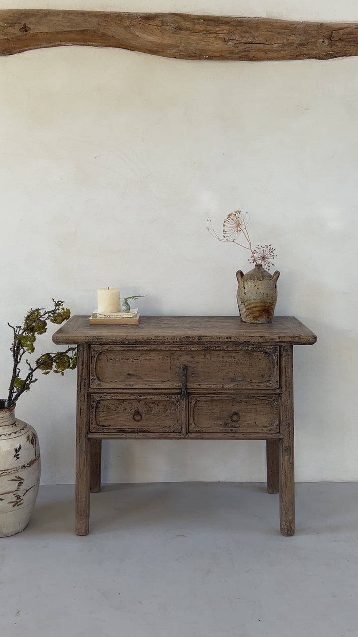 Antique Elm Console Table | Aldeburgh