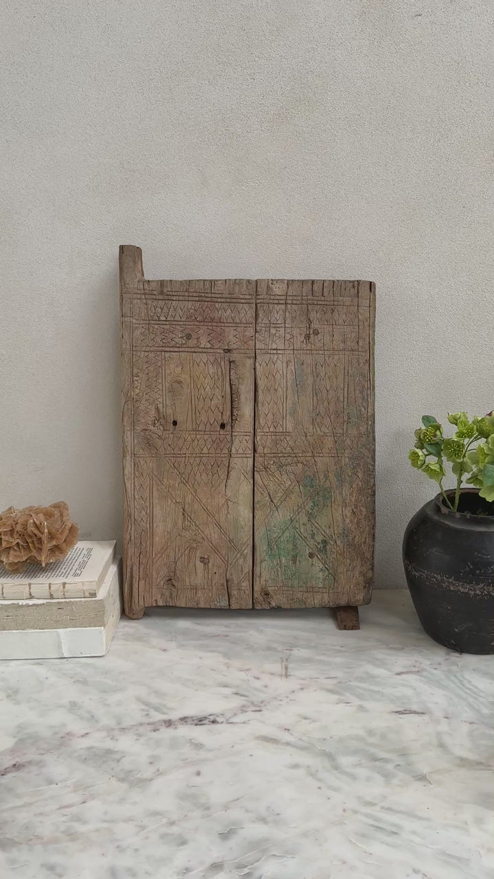Small Antique Moroccan Door Artwork No:5