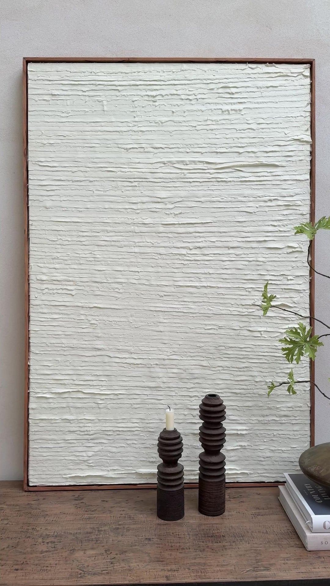 Abstract Cotton Paper Lines Artwork