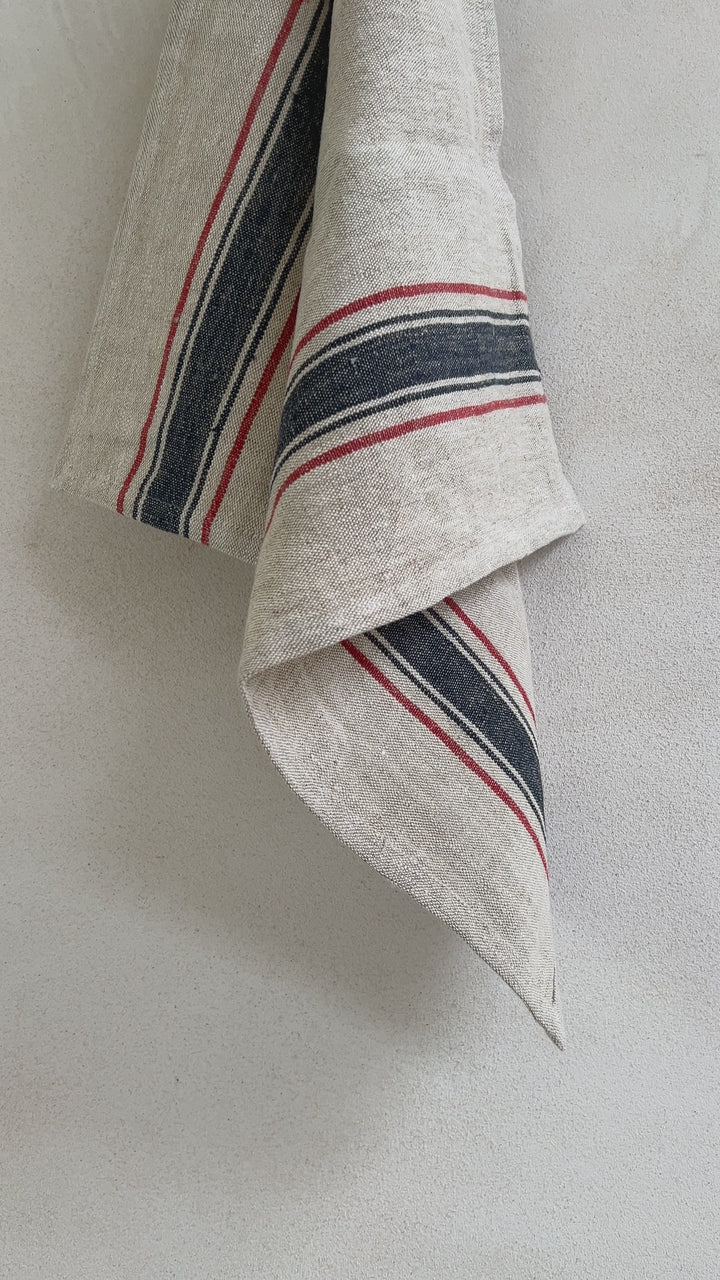 Linen Grain Sack Square Hand Towel