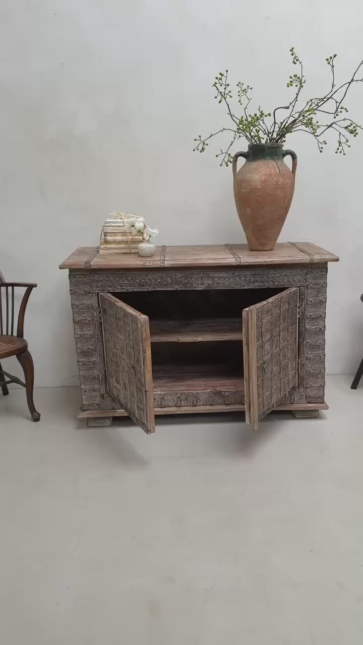 Antique Indian Damchiya Cabinet Sideboard | Pitara