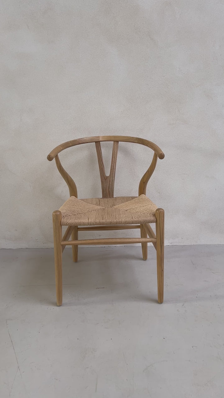 Danish chair with rush seat