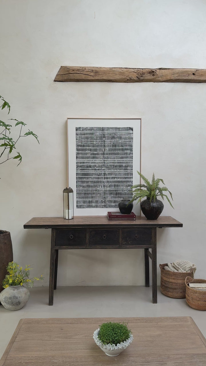 Abstract Charcoal Print Artwork