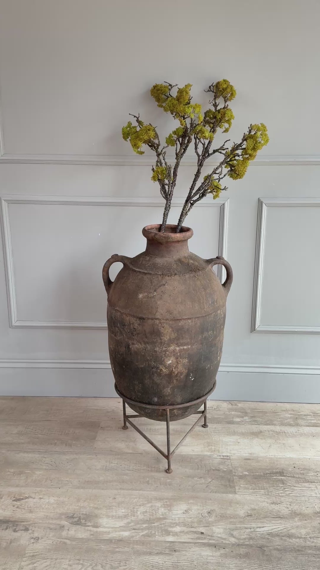 Large Antique Rustic Clay Urn | Fez