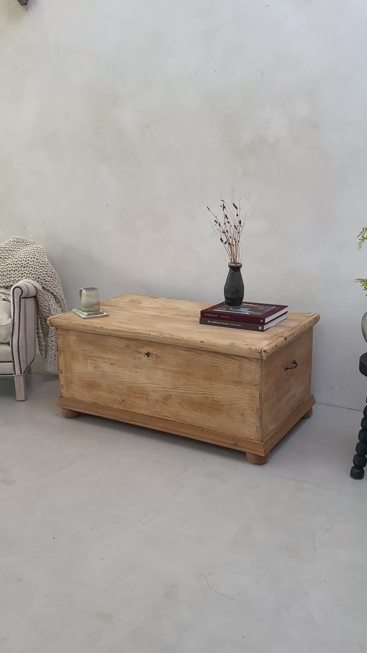 Extra Large Antique Blanket Box | Tew