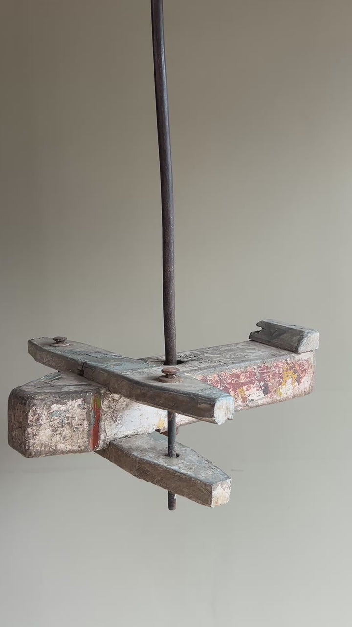 Vintage Primitive Hanging Aeroplane