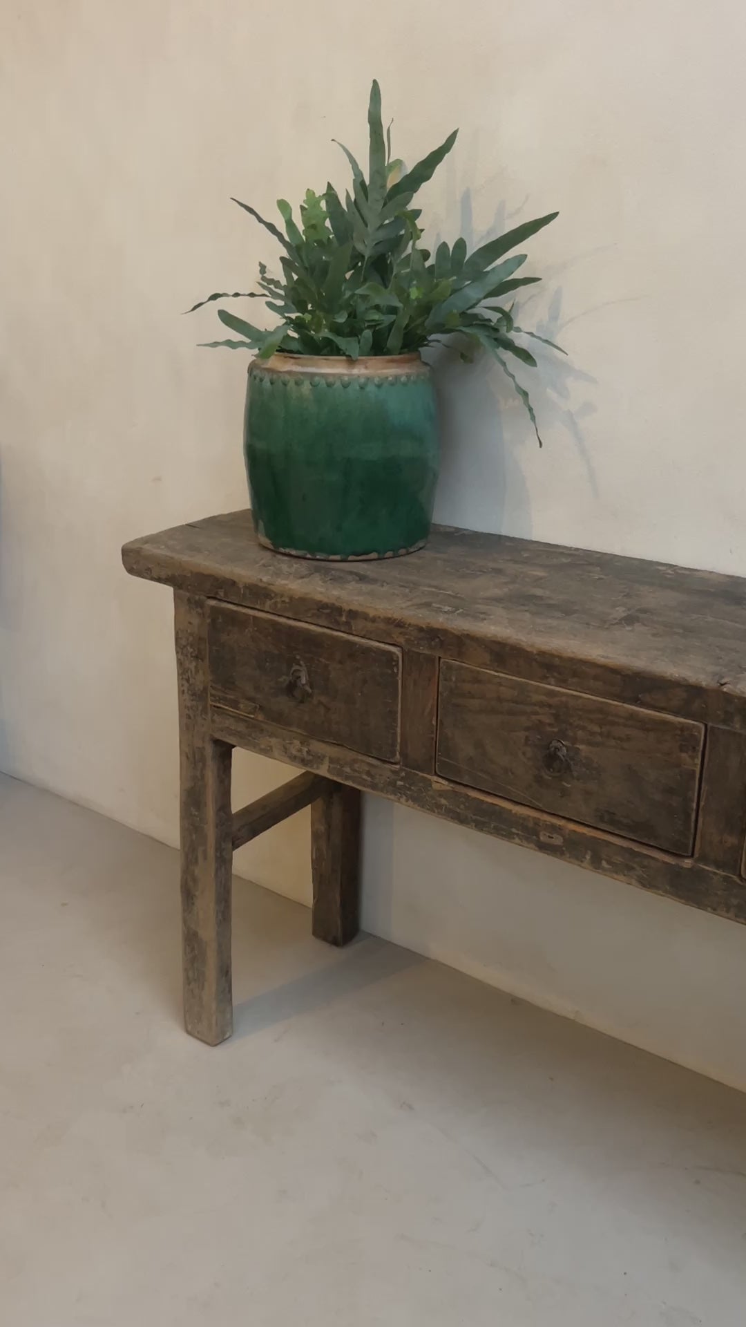 Antique Dark Wood Console Table | Guildford