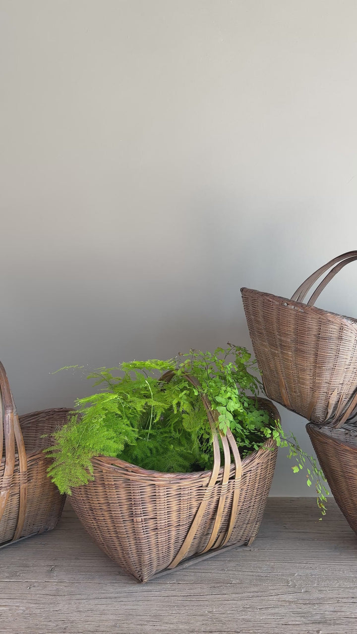 Antique trug market basket