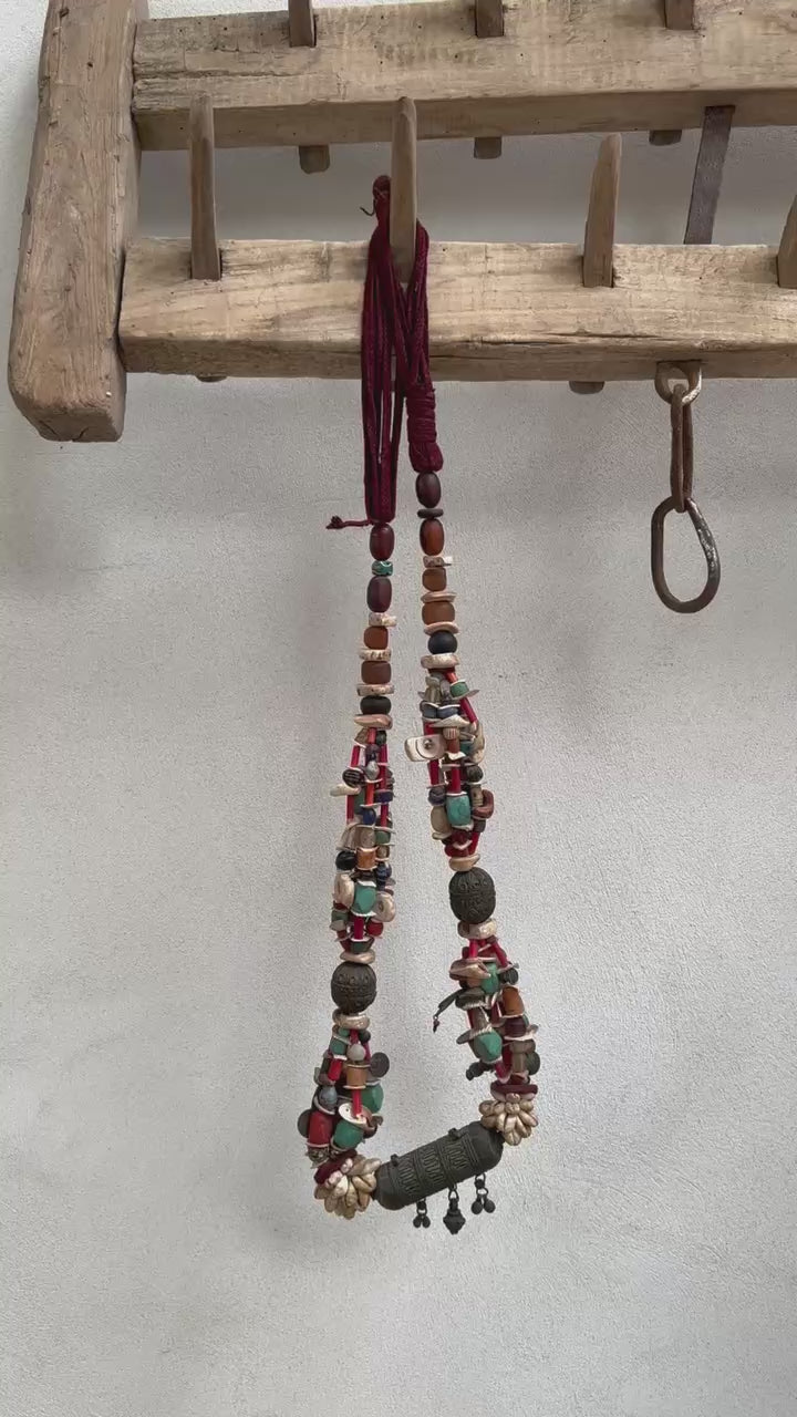 Antique Moroccan Beaded Necklace | No1