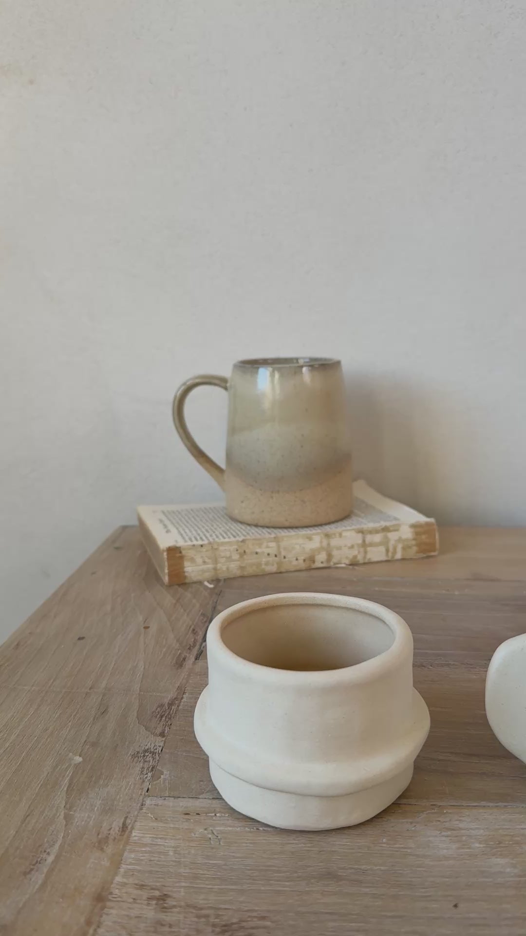 Natural Stoneware Ceramic Tealight Holder