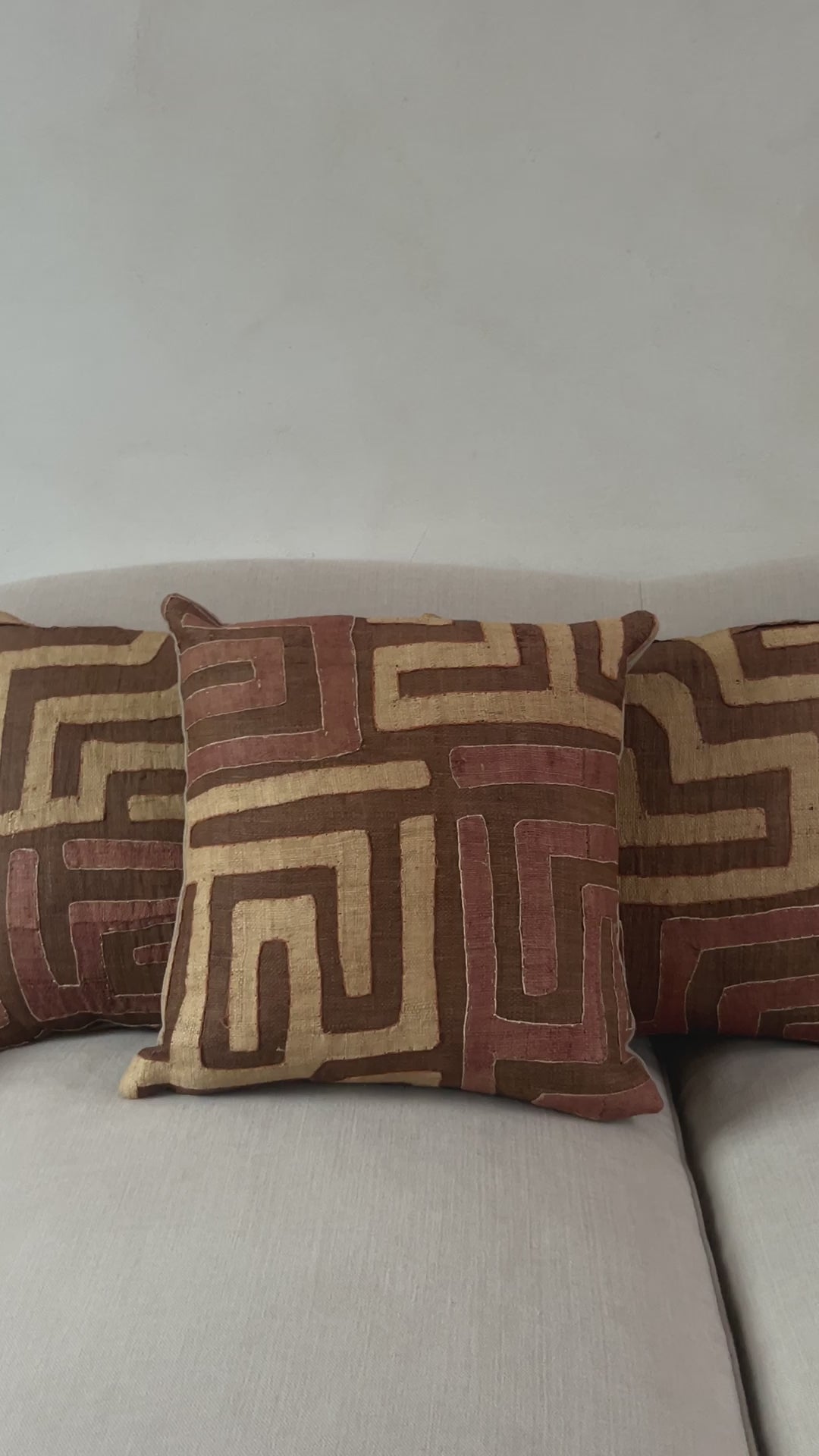 African Kuba Cloth Cushion | Nia