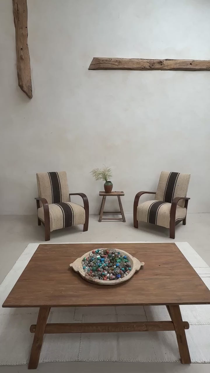 Antique Handwoven Haik Armchair