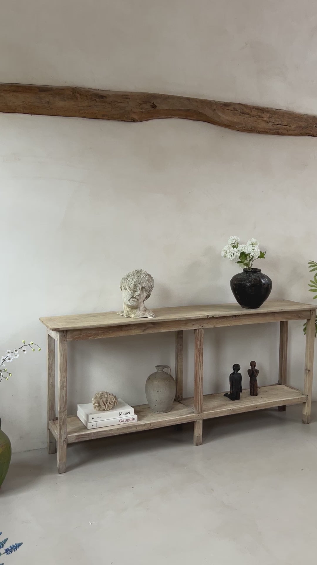 Pale Wood Rustic Console Table | Ashton