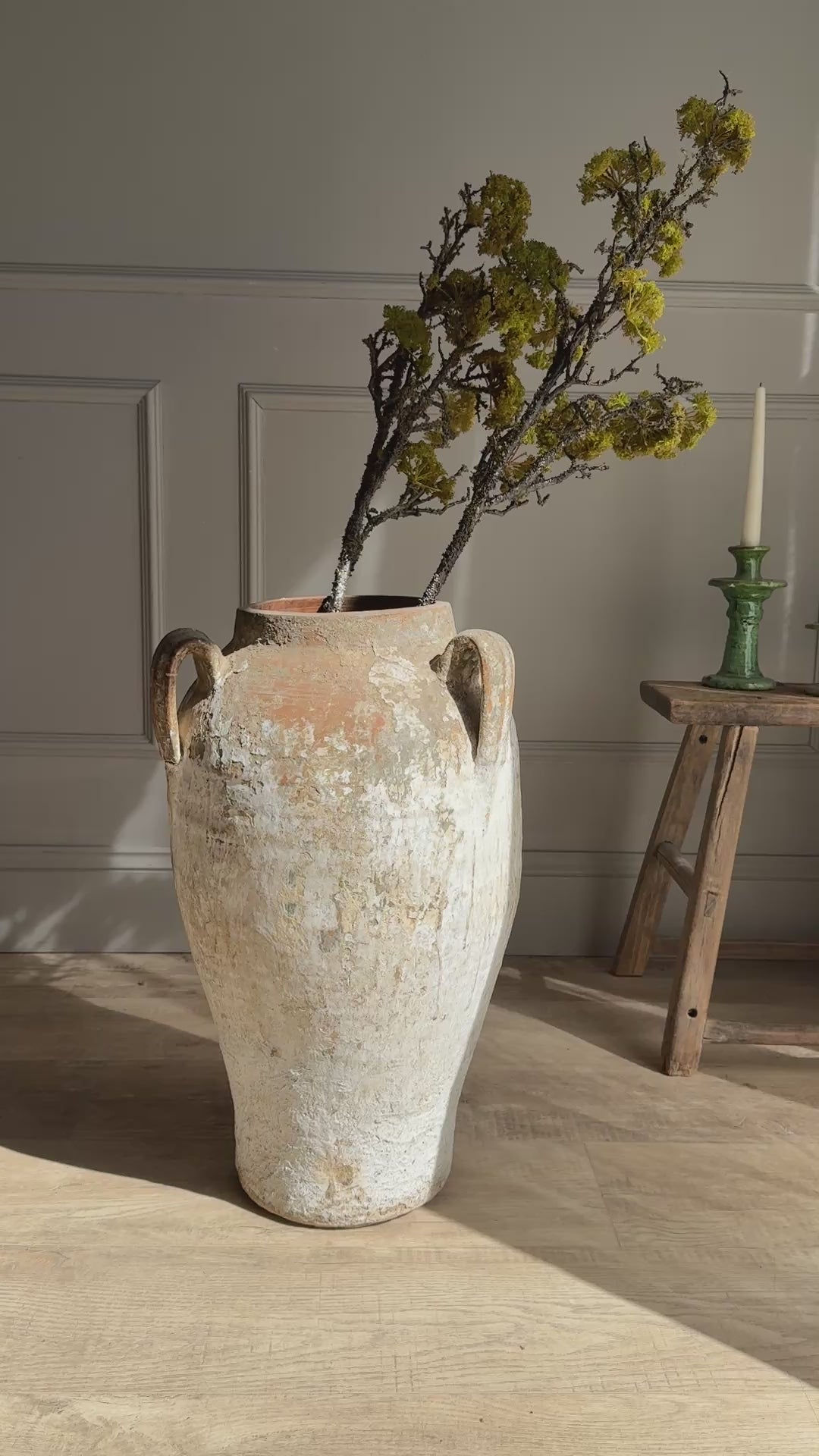 Antique White Moroccan Urn | Larache