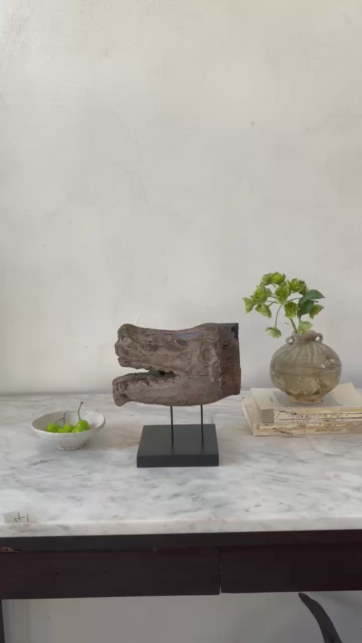 Antique primitive wooden animal | Boar