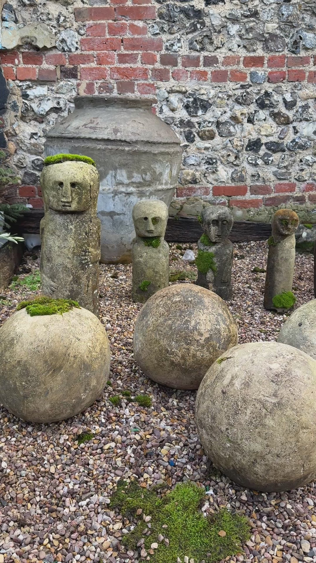 Large Solid Sandstone Decorative garden spheres