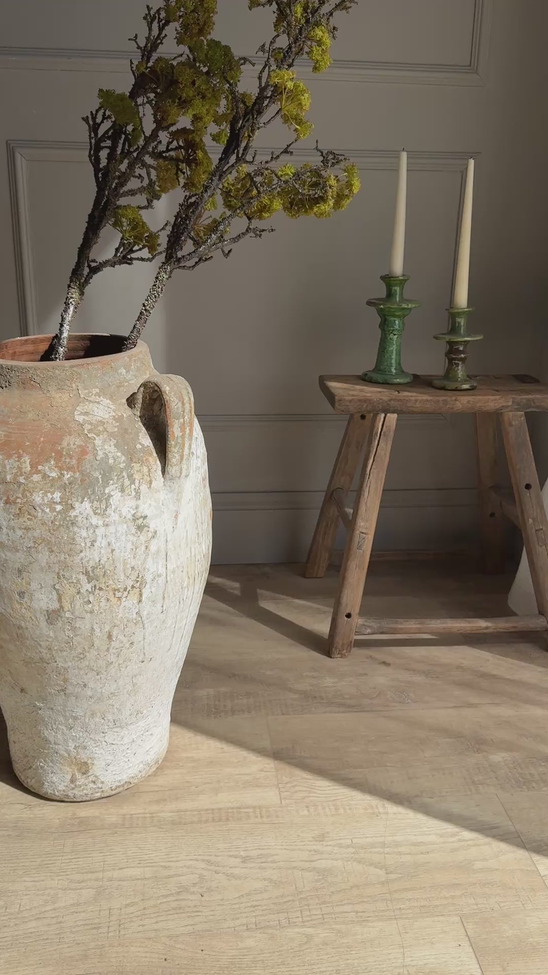 Antique White Moroccan Urn | Larache