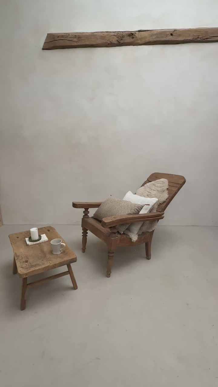 Antique Colonial Campaign Chair Giles