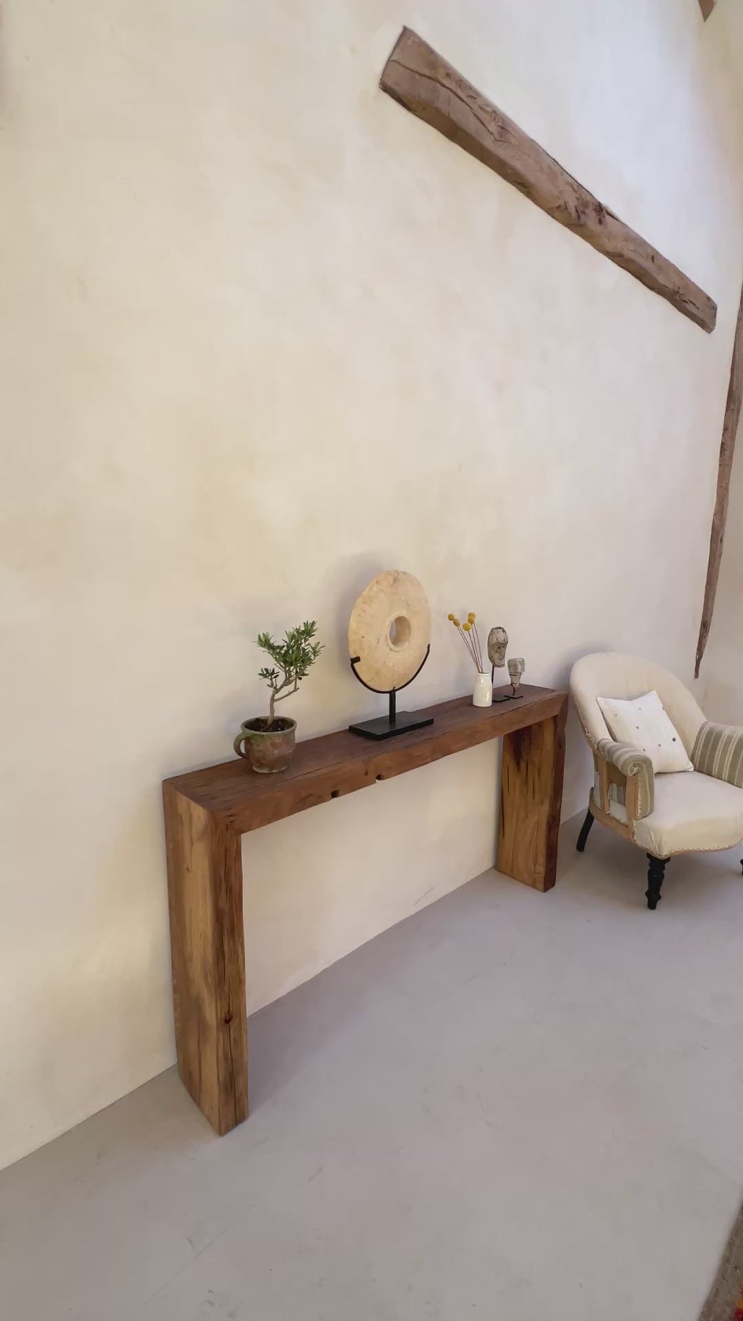 Rustic Barn Oak Console