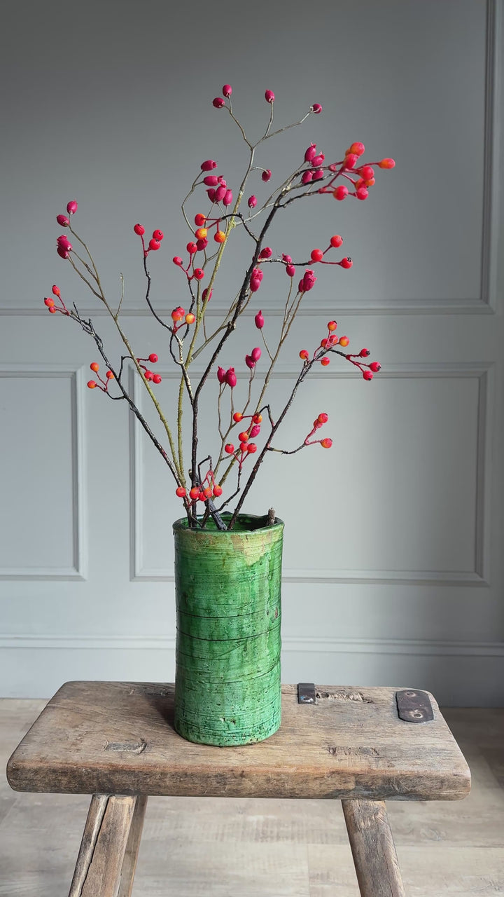 Moroccan Tamegroute Glaze Pottery Vase