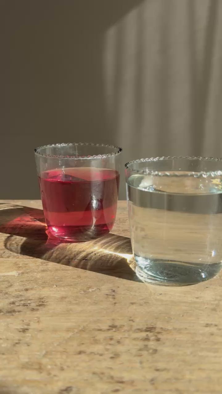 Ruffle Edge Water Glass