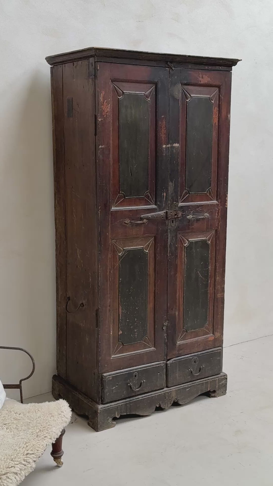 Antique Dark wood Cupboard Dorothy