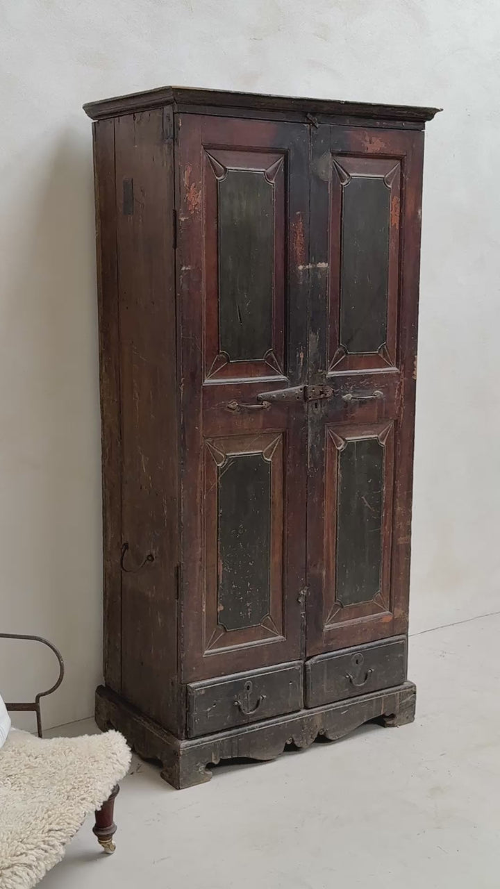 Antique Dark wood Cupboard Dorothy