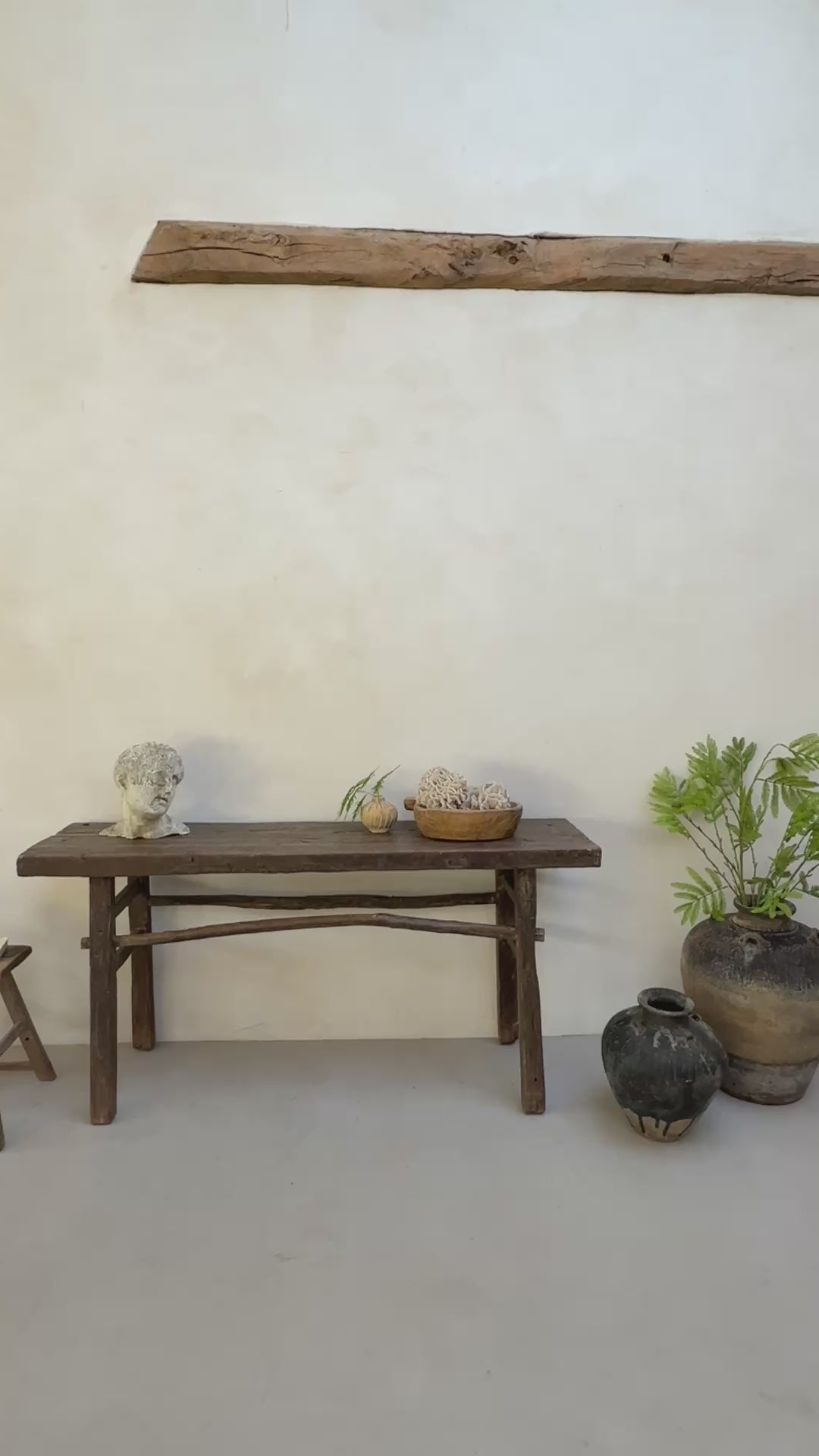 Rustic Antique Dark Timber Console | Oxford