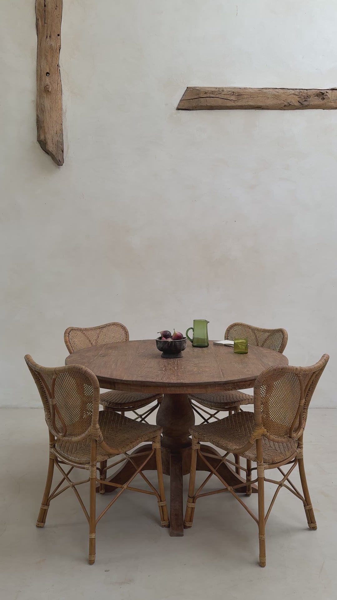 York Reclaimed Teak Round Dining Table | Solid Salvaged Teak