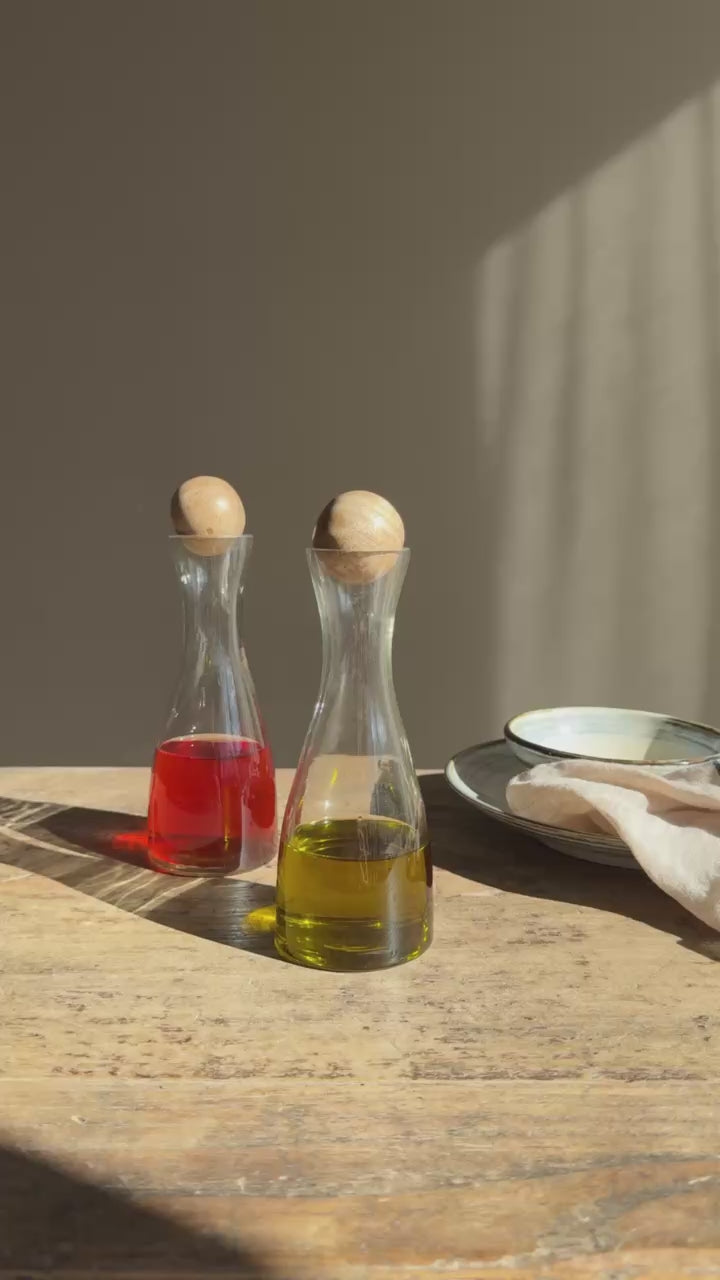 Glass Oil &amp; Vinegar Bottle