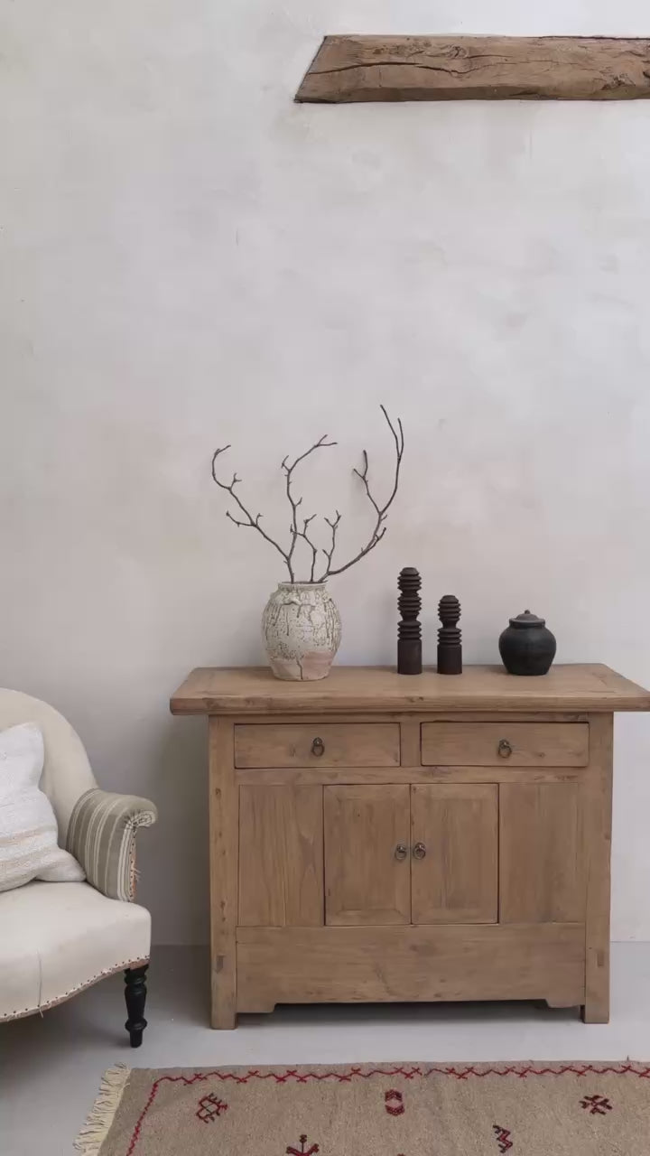 Small Antique Elm Cupboard | Aspen
