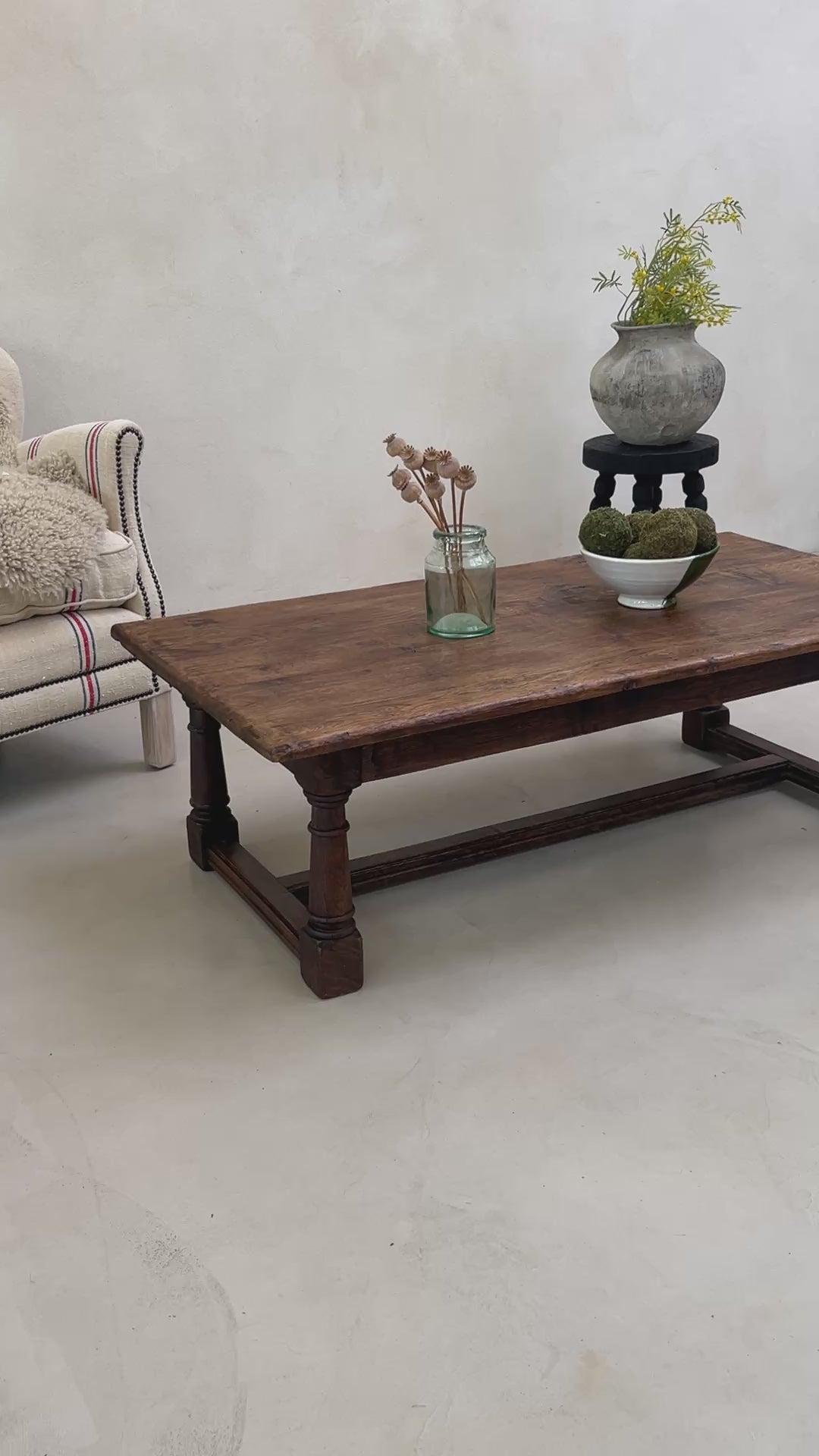 Victorian Oak Coffee Table | Maya