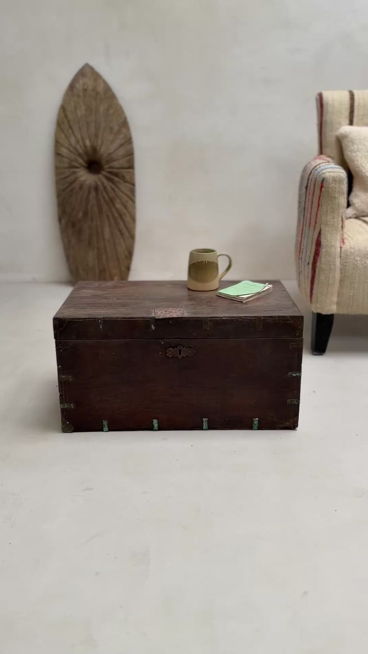 Small Antique Blanket Box | Esther