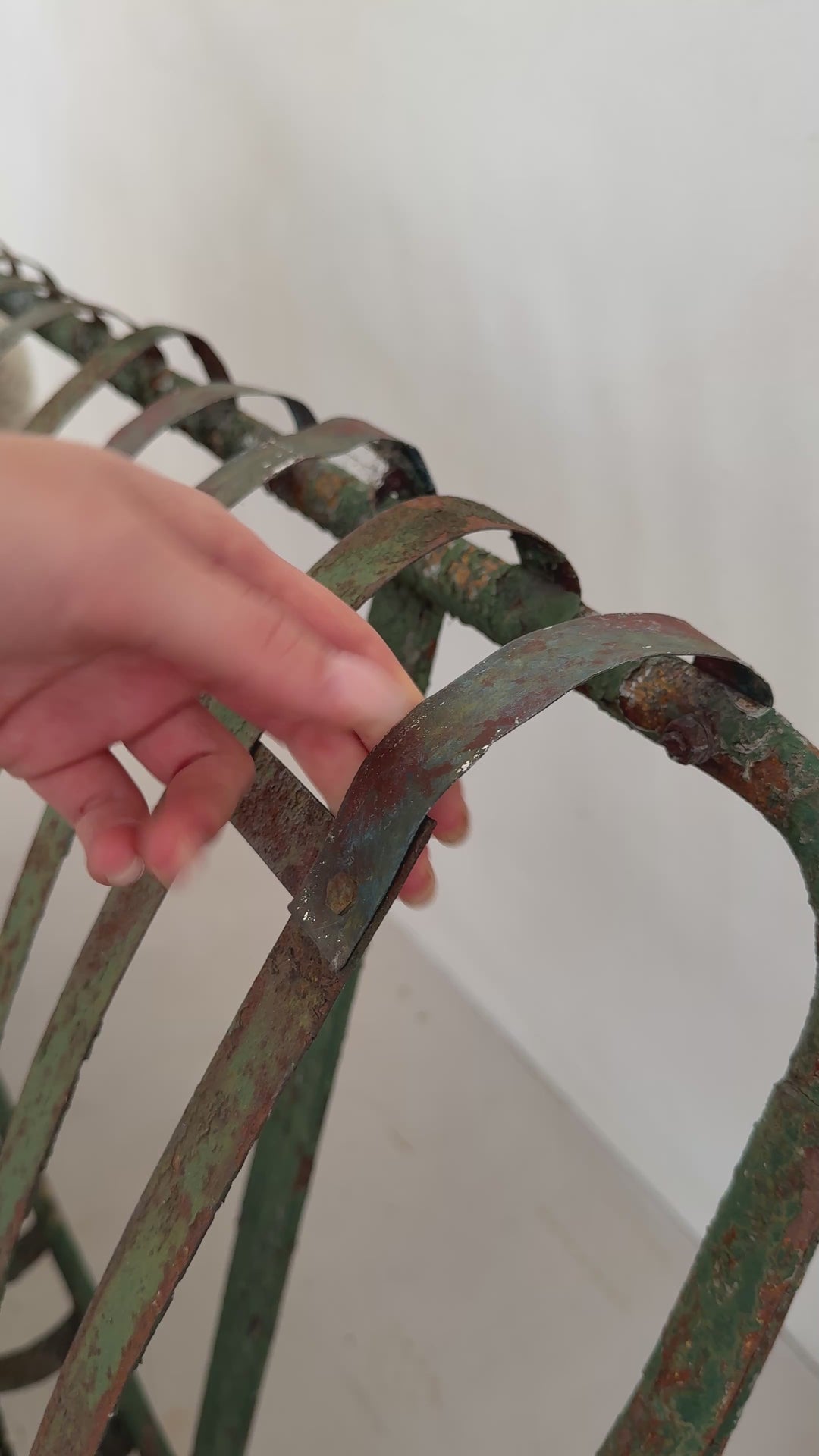 Antique French Metal Garden Bench