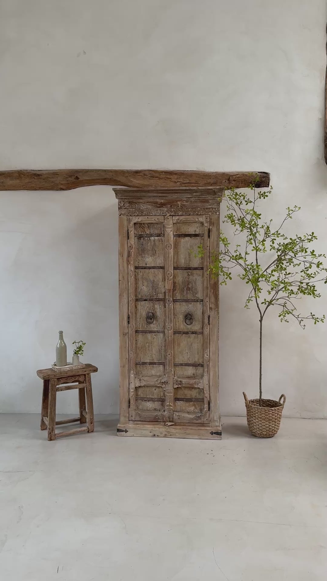 Reclaimed Carved Door Cupboard | Mina