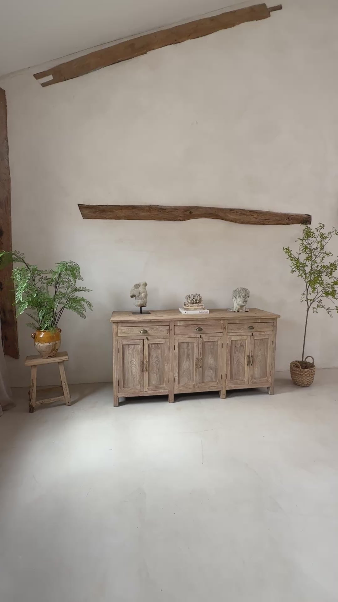 Vintage Whitewashed School Laboratory Cupboard – Albert