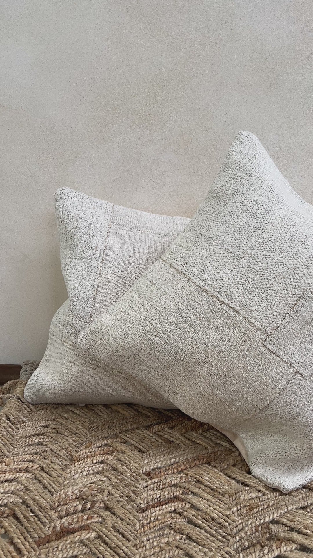 Patchwork vintage cushion stone | Sibel g 