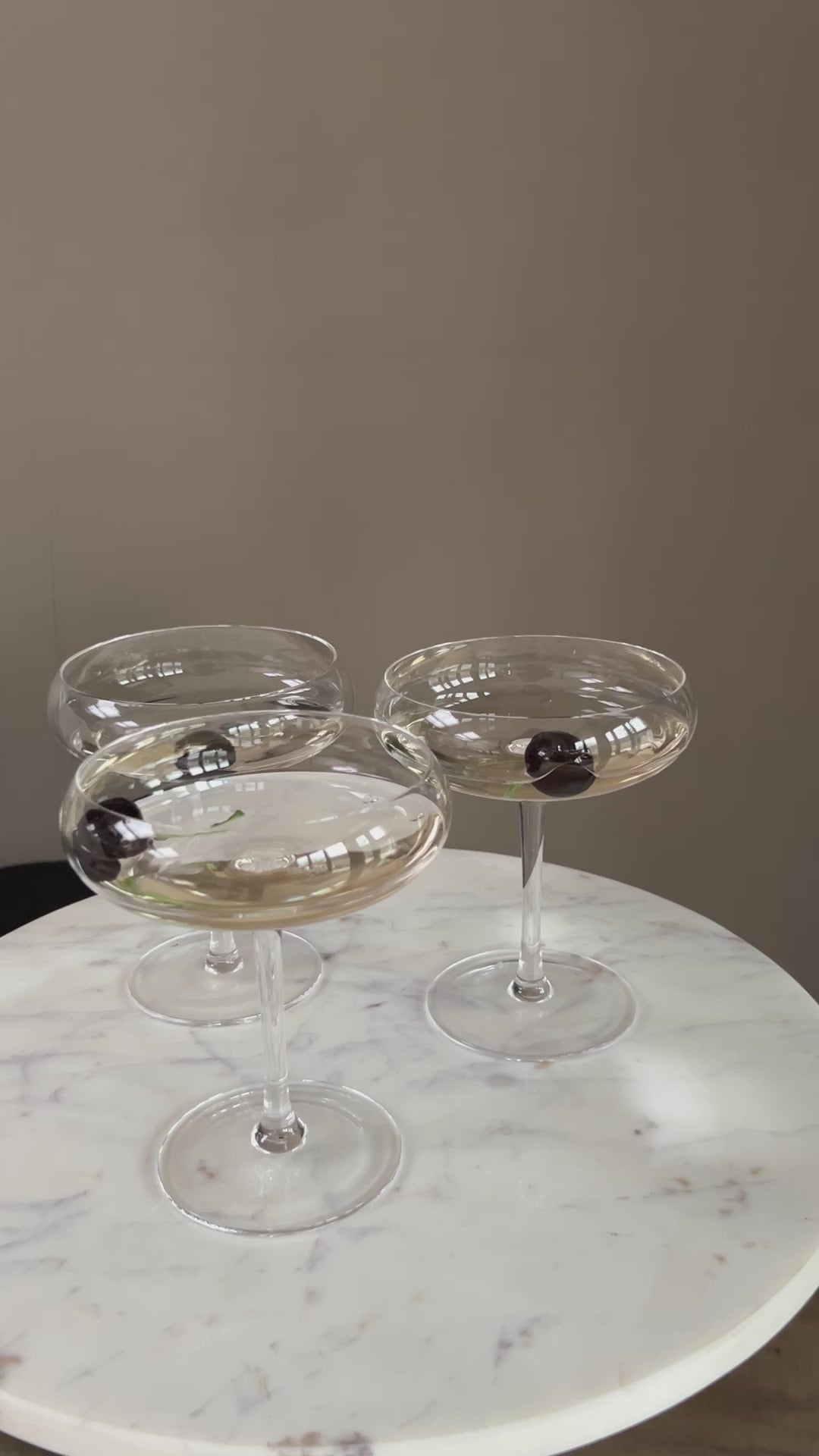 Clear Glass Cocktail Coupe