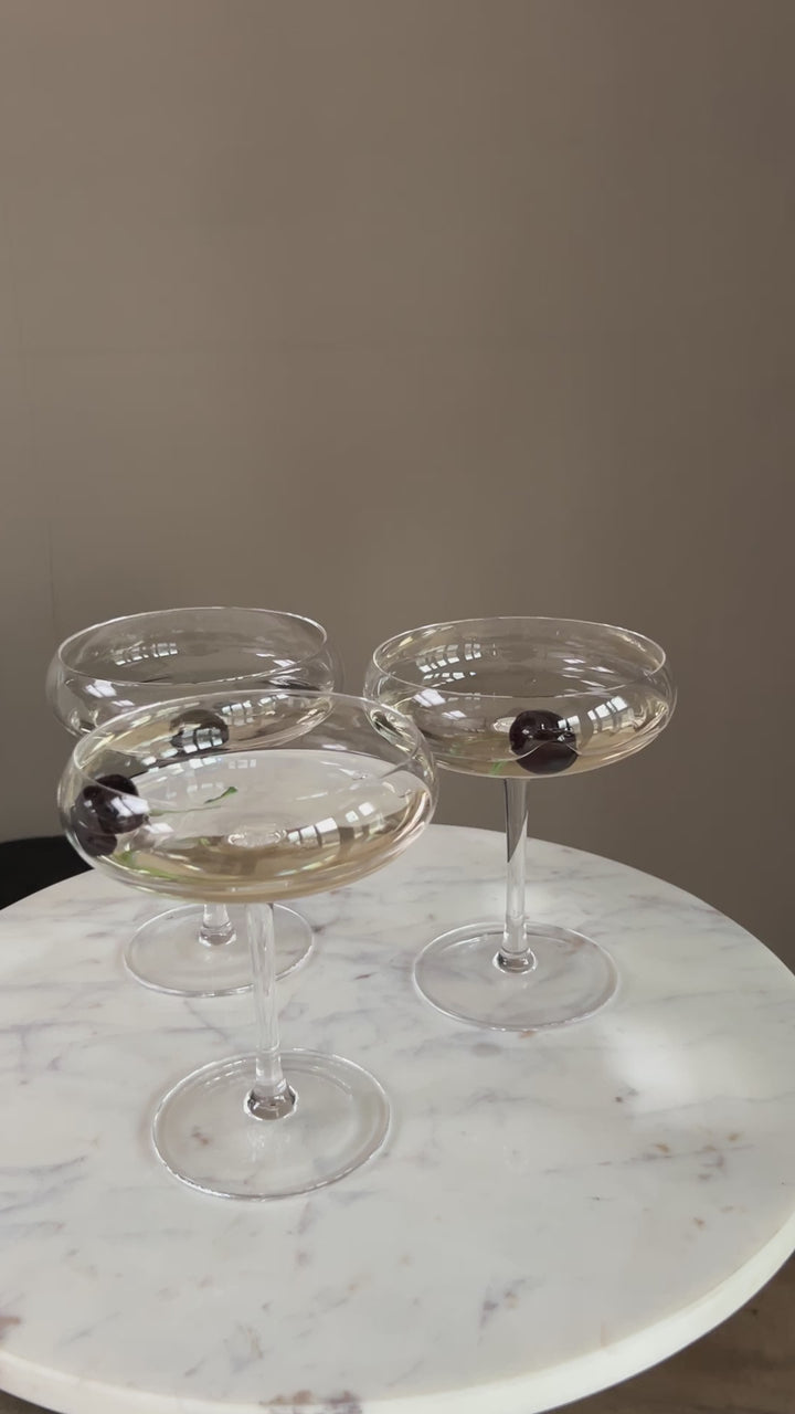 Clear Glass Cocktail Coupe