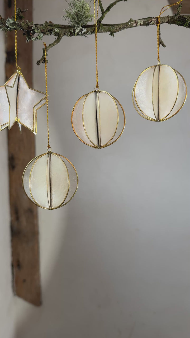 Christmas ball ornament pearlescent