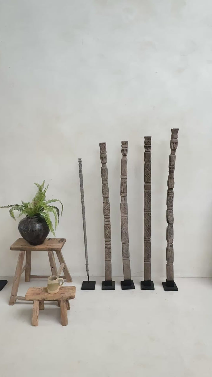 Antique Tribal totem pole