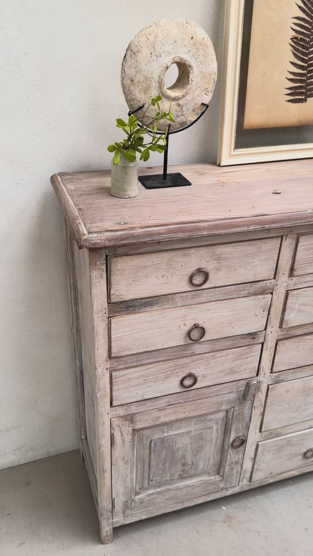 Vintage Whitewashed Chest Of Drawers | Anisia