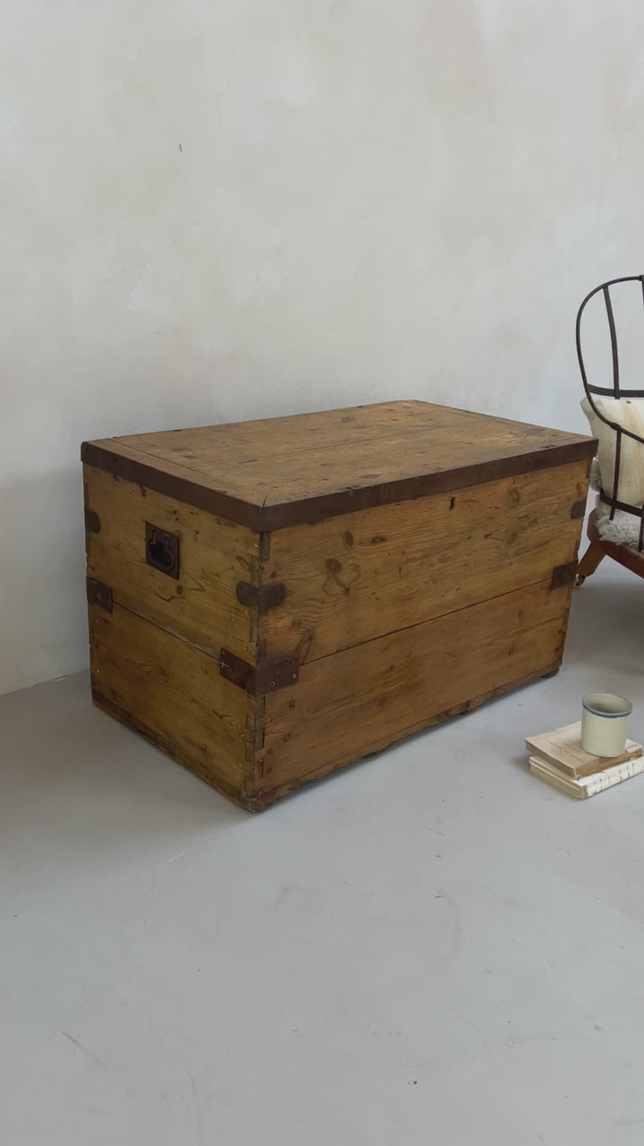 Antique Wooden Blanket Box | Jonathan