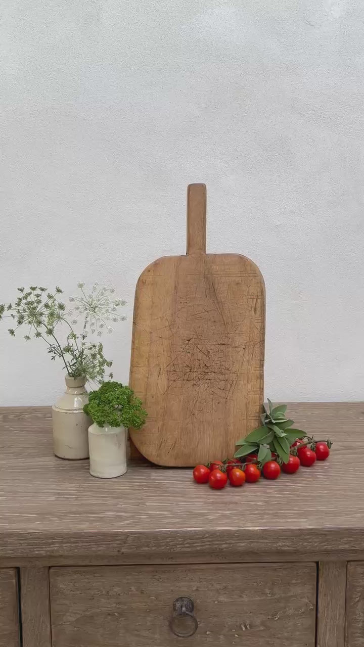Small Antique Rustic Breadboard (Select from photo)