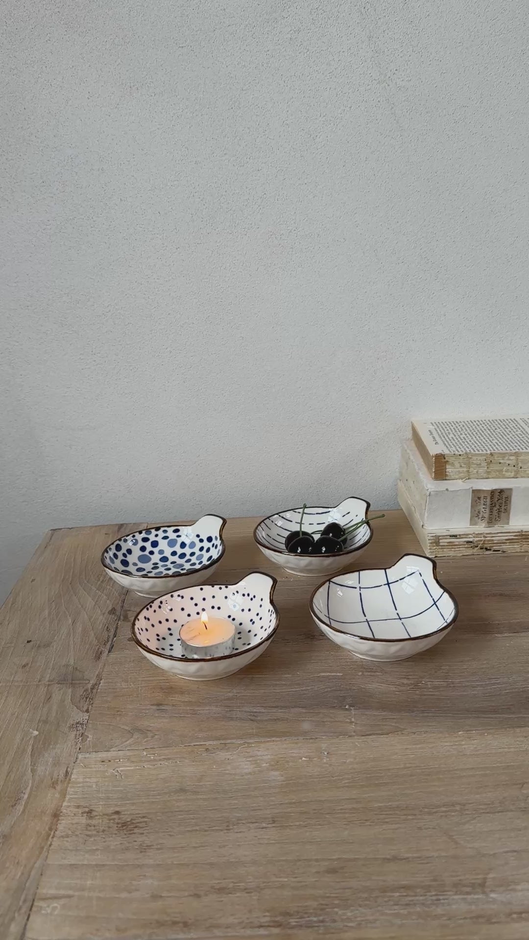 Small Ceramic Patterned Appetiser Dish