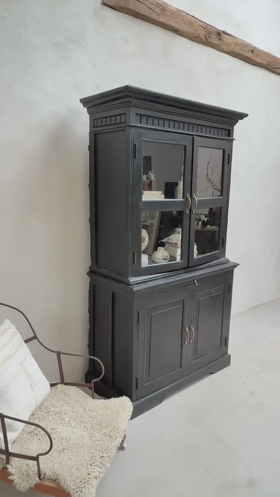 Antique glazed Cabinet Benson