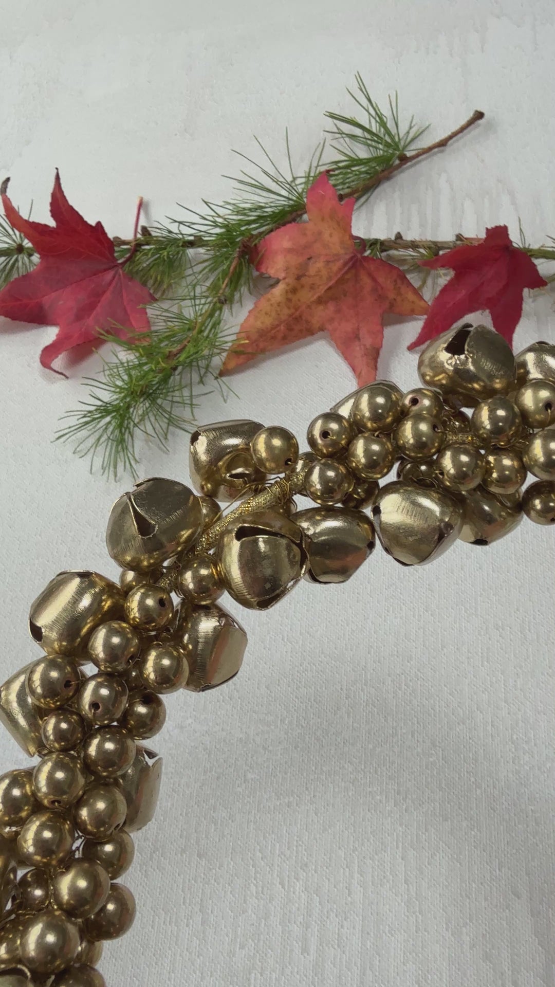 Brass Bell Christmas Wreath | 18cm