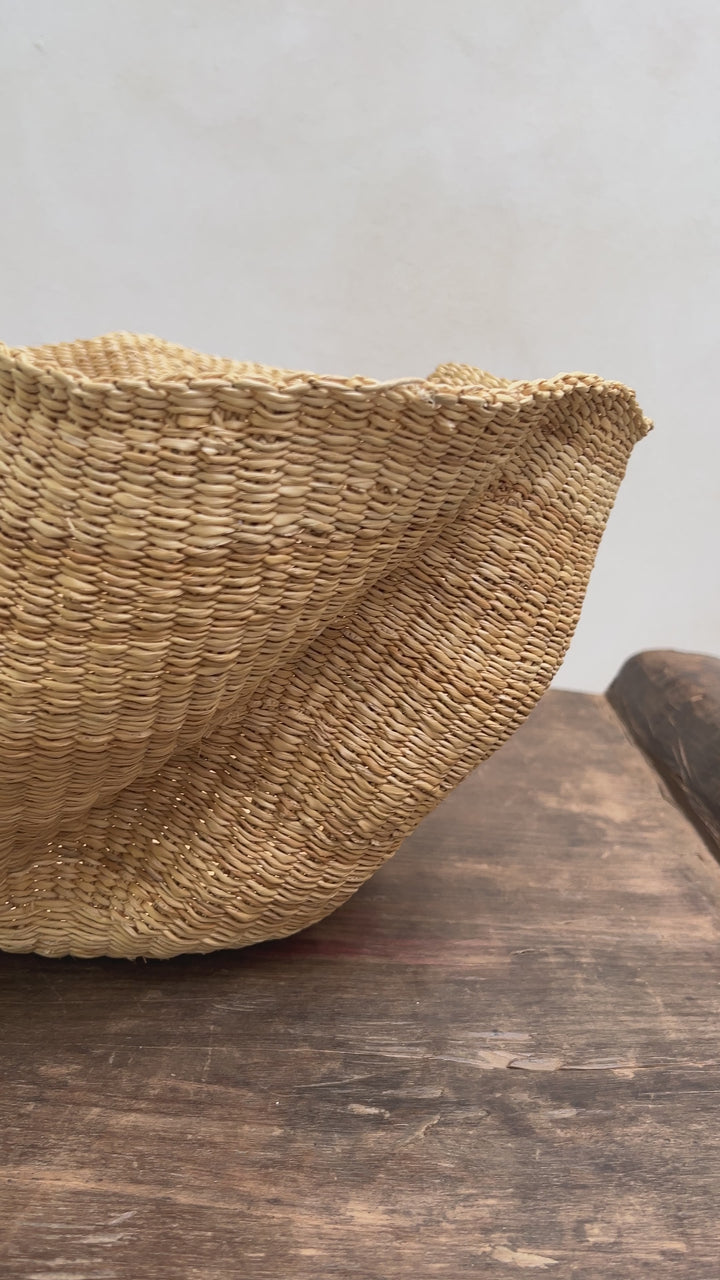 Handwoven waves storage basket | Malika