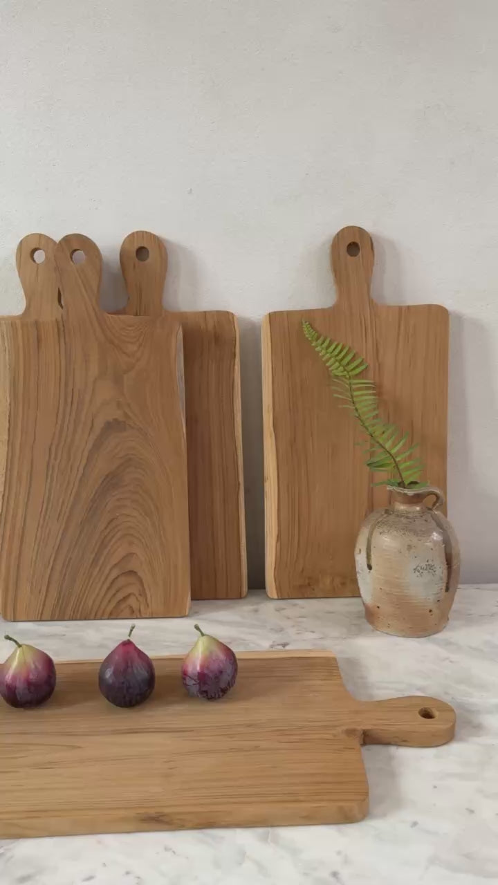Large Teak Rectangular Breadboard